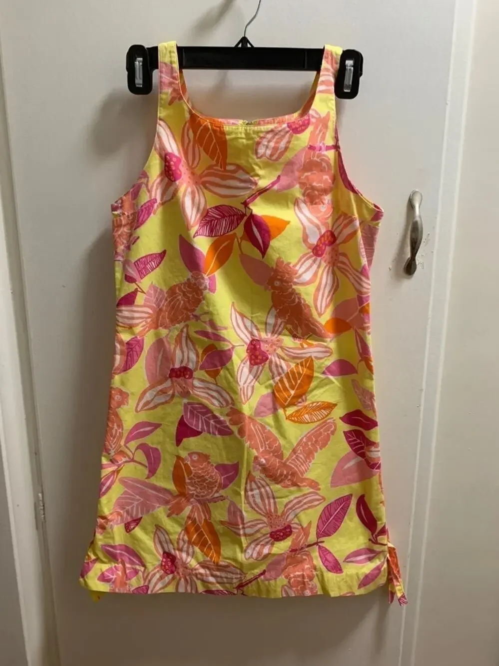 Lilly Pulitzer Girl's Dress Yellow Birds Size 16